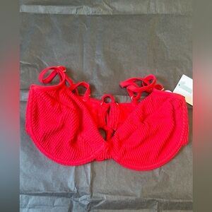Cheery Red Bikini Top